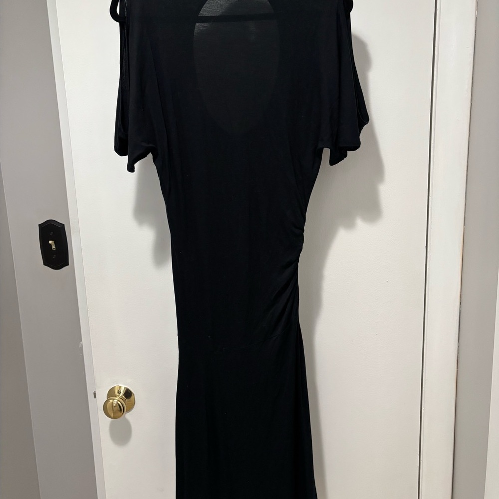 Black Asymmetrical Women’s Maxi Dress Small